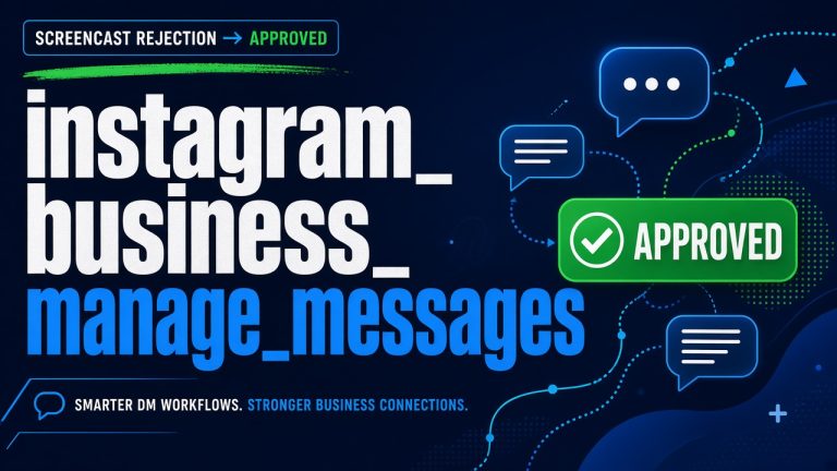 instagram_business_manage_messages approved after screencast rejection