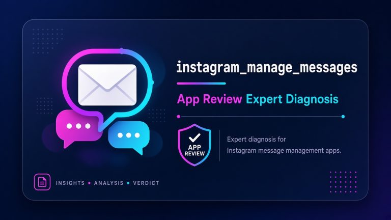instagram_manage_messages Meta App Review rejection expert diagnosis guide