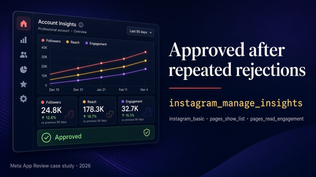 instagram manage insights approved after repeated rejections, 2026 case study