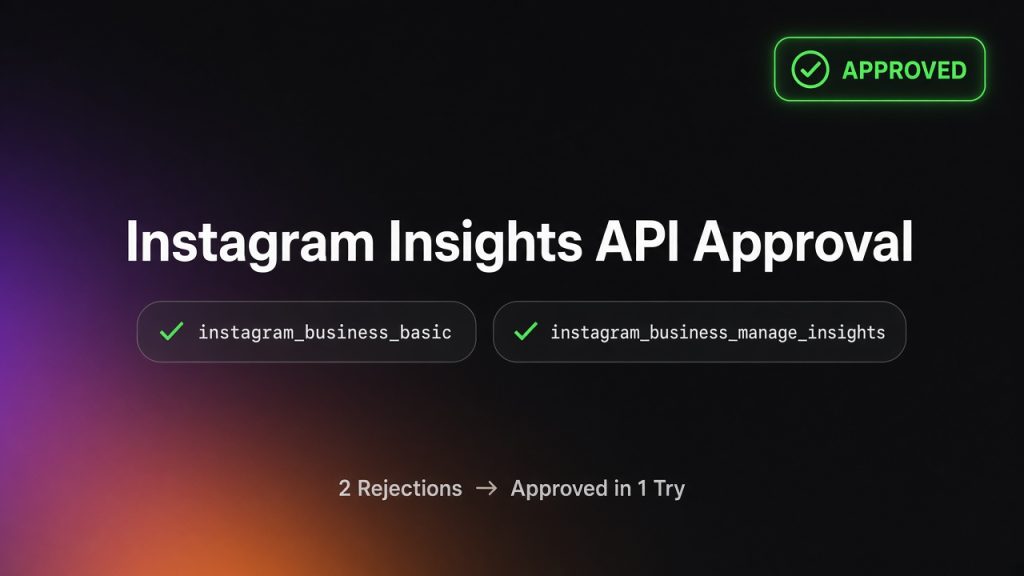 Instagram Insights API approval
